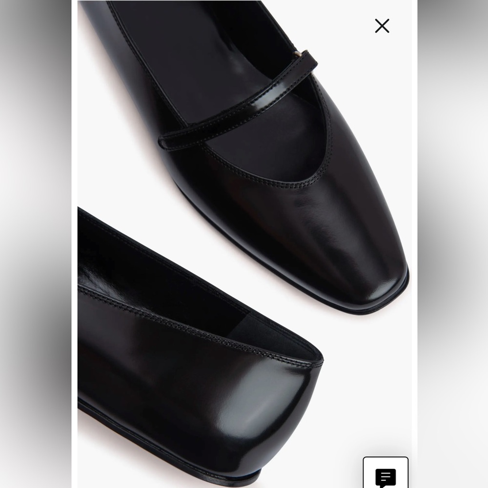 BY FAR Black Patent Mary Jane Flats with Slim Strap - Picture 4 of 14